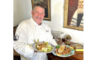 Corporate executive chef of Farmers & Fishermen, Mike Baker, with both of his delicious high holiday recipes // Photos courtesy of Farmers & Fishermen