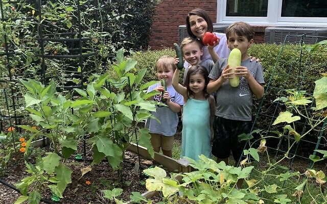 Shelly and Neil Cooper’s grandchildren love spending time in the garden and enjoy healthy food choices.