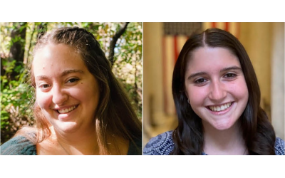 (Left) Leah Faupel will serve on the American Jewish Committee’s Campus Global Board; (Right) Lily Cohen will serve on the AJC’s Campus Global Board and serve as the board’s vice president of advocacy.