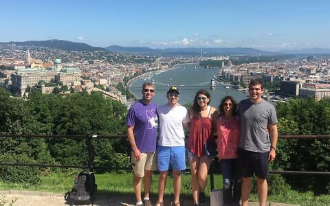 The Blum family explored the Budapest portion of the journey.