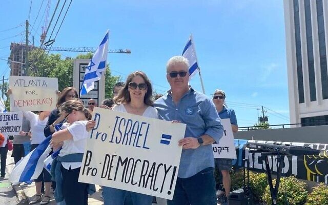 “It’s not just legitimate to protest, it’s part of our obligation,” said Meirav Mayer who, along with husband Amit, will fly to New York to protest against Benjamin Netanyahu and his government’s agenda.