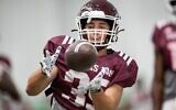 Texas A&M junior wide receiver Sam Salz is starting to garner national attention for his improbable rise to Division I college football // Photo Courtesy of Texas A&M University
