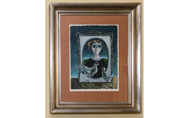 Ari Glezer collected this AP “Dove” painting from Israel  