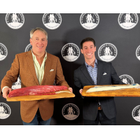 Kirk Halpern, CEO and Founder of Farmers & Fishermen and son Ben Halpern, Executive Vice President present “Surf and Turf” for festive Chanukah flavors