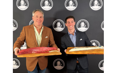 Kirk Halpern, CEO and Founder of Farmers & Fishermen and son Ben Halpern, Executive Vice President present “Surf and Turf” for festive Chanukah flavors