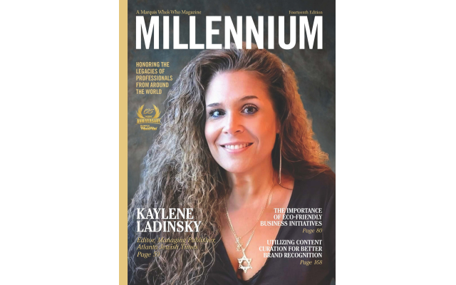 Atlanta Jewish Times' editor and managing publisher, Kaylene Ladinsky is  featured on the cover and page 59 in the most recent Marquis Who's Who Millennium Magazine.