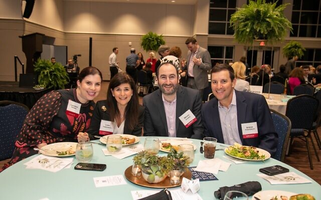(From left) Guests at the 2023 Atlanta Jewish Foundation Grow a Legacy event: Lauren Harris, Lisa Freedman, Brian Harris, and Steve Freedman // Photo Credit: Dani Weiss