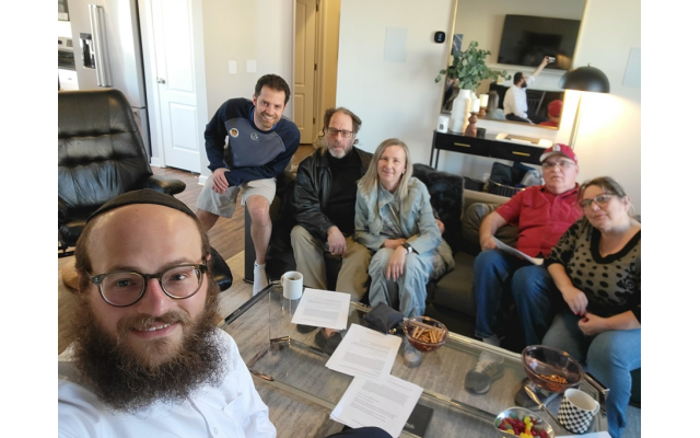 The inaugural Torah study class in Barrow County featured five students, including County Commissioner Alex Ward, who hosted the class in his home.