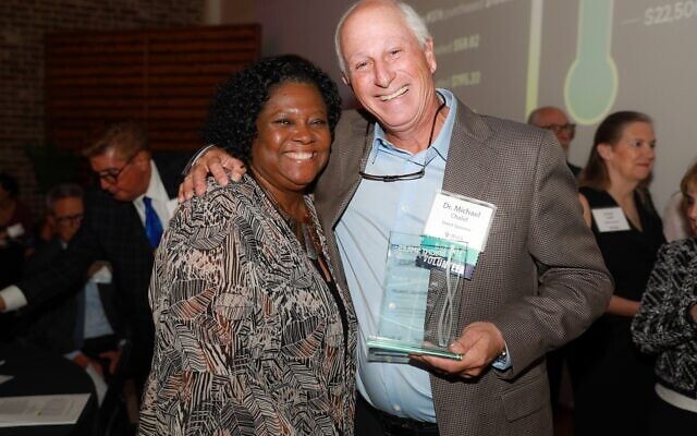 Barbara Jones, BMDC Director, and Dr. Michael Chalef, Honoree Chair // Photo Credit: Casey Nelson Photography