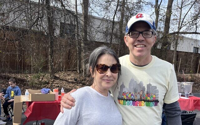 Keith Yaeger and Mira Hirsch were happy that the overall effort and volunteering was so united.
