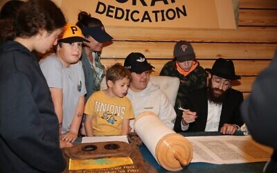 A Torah was dedicated to the Lubin family and three fallen soldiers // All Photos by Zoe Allison Gangemi 