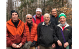 (From left) Hikers Al Finfer, Sandy Schwartz, Jerry Blumenthal, George Cohen, Rene Tapia, and Mike Levine.
