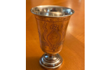 Kevin Metzger’s grandmother recovered this kiddish cup after the war.