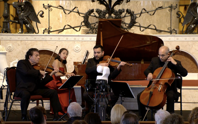 The chamber music series was performed in the historic synagogue's main sanctuary // Photo Credit: The Temple
