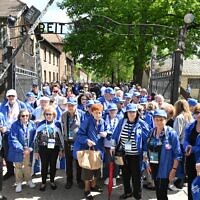 A contingent of 55 Holocaust survivors led the procession during this year’s March of the Living // Photo Credit: March of the Living