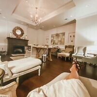 The Woodhouse Spa lounge is welcoming and tranquil.
