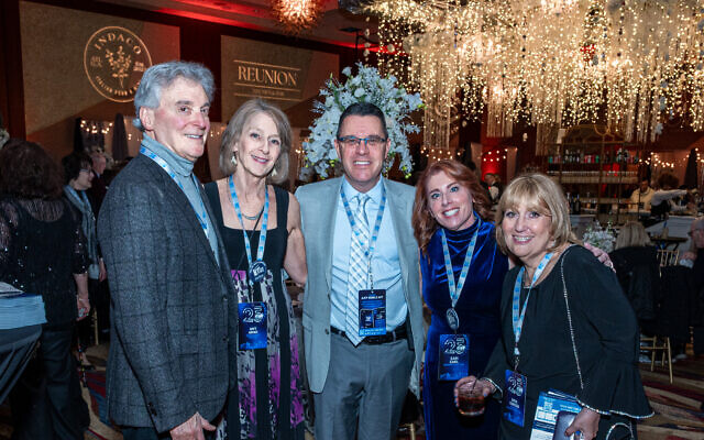 AJFF machers Dr. Matt Bernstein, Emory University professor, Amy Arno, AJFF Development Director, Kenny Blank, AJFF Executive Director, Sari Earle AJFF board member, and Dina Gerson, President of AJFF Board of Directors // All photos by Howard Mendel AJFF machers Dr. Matt Bernstein, Emory University professor, Amy Arno, AJFF Development Director, Kenny Blank, AJFF Executive Director, Sari Earle AJFF board member, and Dina Gerson, President of AJFF Board of Directors // All photos by Howard Mendel