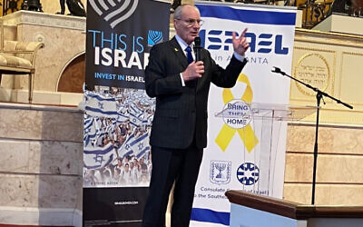 Israel’s Ambassador to the U.S., Yechiel Leiter, who spoke at The Temple, assumed his post in January.