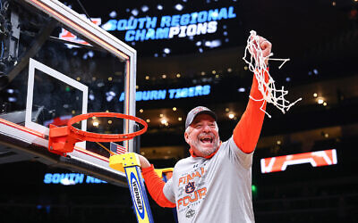 ATLANTA, GA - MARCH 30 - Auburn Head Coach Bruce Pearl during the NCAA Tournament Elite 8 game between (1) Auburn Tigers Men's Basketball and (2) Michigan State Spartans at State Farm Arena in Atlanta, GA on Sunday, March 30, 2025.

Photo by Zach Bland/Auburn Tigers