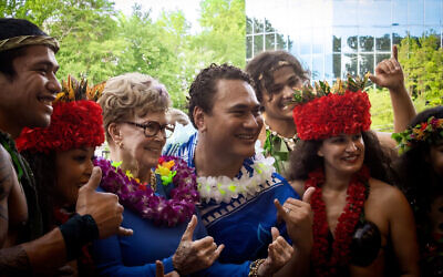 Entertainment was provided at the Corso luau by the Mahelani Polynesian Dancers.