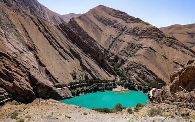 The reservoir behind the Amir Kabir dam along the Karaj river is pictured in Iran’s northern Alborz mountain range on June 1, 2025. Tehran is facing a water shortage due to low rainfall last year and the beginning of summer // Photo Credit: ATTA KENARE/AFP/Times of Israel