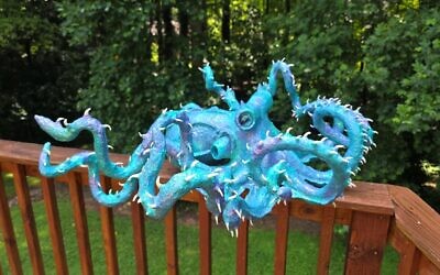 Fibus’ complicated aqua “Blue Octopus”  