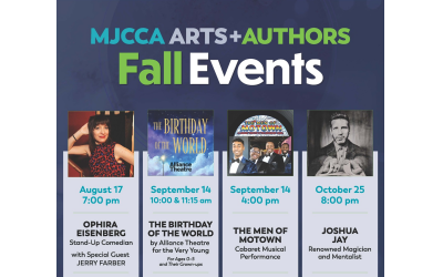 MJCCA’s fall season features a celebrated NPR comedian, an Alliance Theatre production for young audiences, a soul-stirring Motown cabaret, and a world-renowned magician.