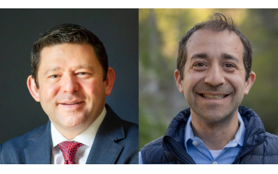 Left) Rabbi Larry Sernovitz of Hillels of Georgia and Scott Michael Topal of Ramah Darom are among the 21 Jewish nonprofit leaders who comprise this year’s Leading Executives cohort.
