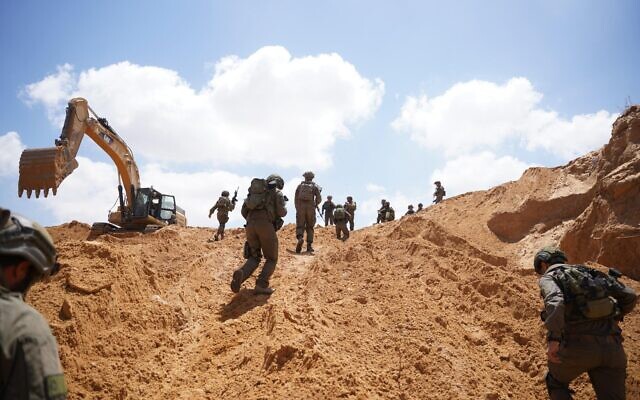 Israeli forces operate in the Gaza Strip, in a handout image published on Aug. 20, 2025 // Photo Credit: Israel Defense Forces/Times of Israel Israeli forces operate in the Gaza Strip, in a handout image published on Aug. 20, 2025 // Photo Credit: Israel Defense Forces/Times of Israel