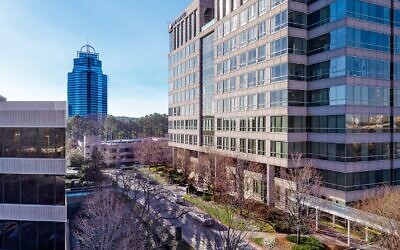 Palisades office park sits on 23 acres and has easy access to GA-400 and I-285.
