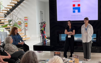 Hadassah Greater Atlanta hosted two teens and their teacher from the Hadassah-supported Meir Shfeyah Youth Aliyah Village and Boarding School in northern Israel.