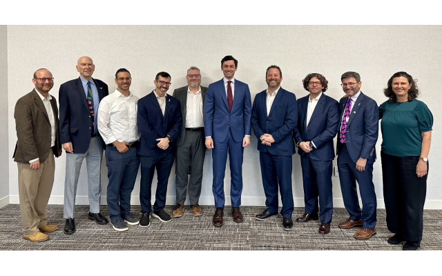 Sen. Jon Ossoff hosted a roundtable discussion with members of the Atlanta Rabbinical Association. Sen. Jon Ossoff hosted a roundtable discussion with members of the Atlanta Rabbinical Association.
