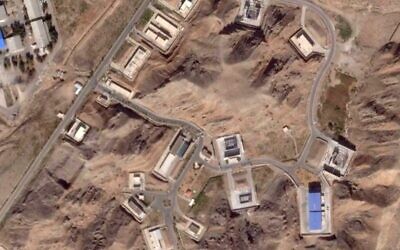 This satellite photo from Planet Labs PBC shows reconstruction efforts at Iran's Parchin solid propellant plant outside of Tehran, Iran, Aug. 28, 2025 // Photo Credit: Planet Labs PBC via AP/Times of Israel