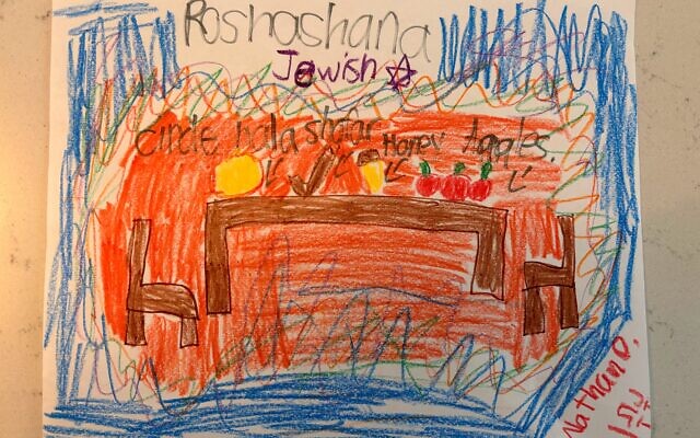 NAME: Nathan Dinesman
AGE: 8
PARENT: Inon Dinesman
TITLE: Rosh Hashanah table tradition