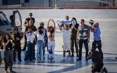 Released hostage Matan Zangauker arrives at Ichilov hospital in Tel Aviv, Oct. 13, 2025 // Photo Credit: Yossi Zamir/Flash90/Times of Israel