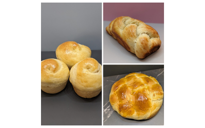 Delicious challah and other baked goods made by Gavi Silverman.