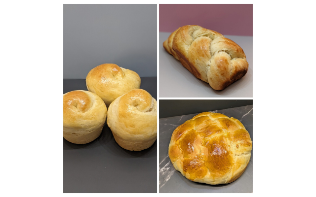 Delicious challah and other baked goods made by Gavi Silverman. Delicious challah and other baked goods made by Gavi Silverman.