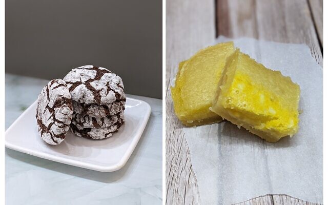 Batya’s lemon bars and chocolate crinkle cookies are a big hit. Batya’s lemon bars and chocolate crinkle cookies are a big hit.