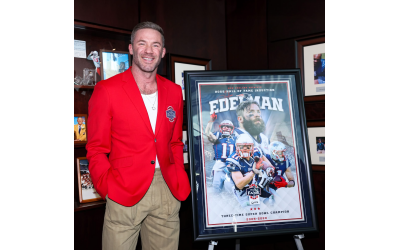 Former New England Patriots wide receiver Julian Edelman, one of the most accomplished Jewish NFL players of all-time, was inducted into the team’s Hall of Fame earlier this month // Photo Credit: New England Patriots social media