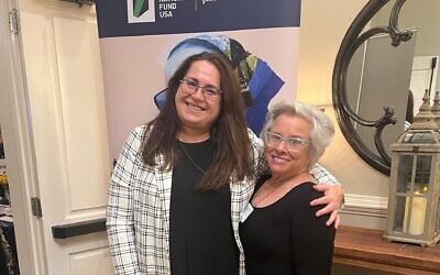 Jackie Goldstein escorted guest speaker Michal Shiloah Galnoor.