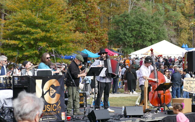 No Atlanta Kosher BBQ Festival is complete without music. This year's festival featured this klezmer band and an Israeli DJ. No Atlanta Kosher BBQ Festival is complete without music. This year's festival featured this klezmer band and an Israeli DJ.