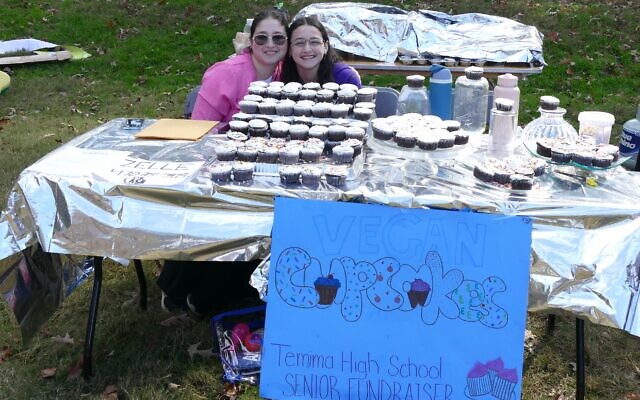 Temima High School students sold vegan cupcakes at the festival for their senior fundraiser. Temima High School students sold vegan cupcakes at the festival for their senior fundraiser.