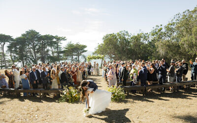 The Straus Ranch, operated by children of Holocaust survivors, provided a spectacular back drop.