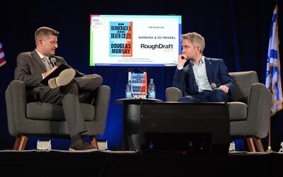 Atlanta Journal-Constitution’s Greg Bluestein guided Douglas Murray through insightful observations about the events post-Oct. 7, and understanding to the plight of the free world today // All photos by Heidi Morton
