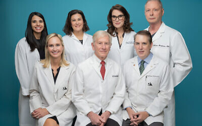 Front from left: Dr. D. Scott Karempelis; Dr. Ashley Curtis; Dr. Joseph Payne; Back from left: Danna Dennis Calder, M. M. Sc., PA-C; Mara P. Grosswald, PA-C; Ines Karempelis, PA-C; Del Henderson, PA-C