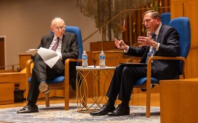 Retired general and former CIA director, David Petraeus (right), was interviewed by Ambassador Stuart Eizenstat, the main patron of the lecture series // All photos by Chris Savas