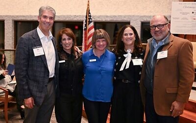 Executive Director Michelle Day (center) with event chairs (from left) Ted and Leah Blum and Lisa and Seth Greenberg.