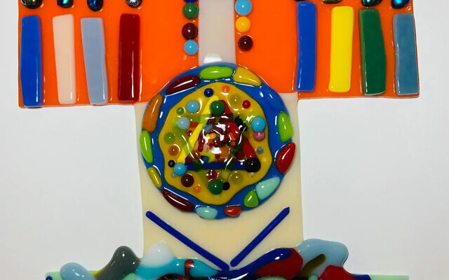 Paula Prager
Age: 81
Artwork Title: Fused glass Menorah