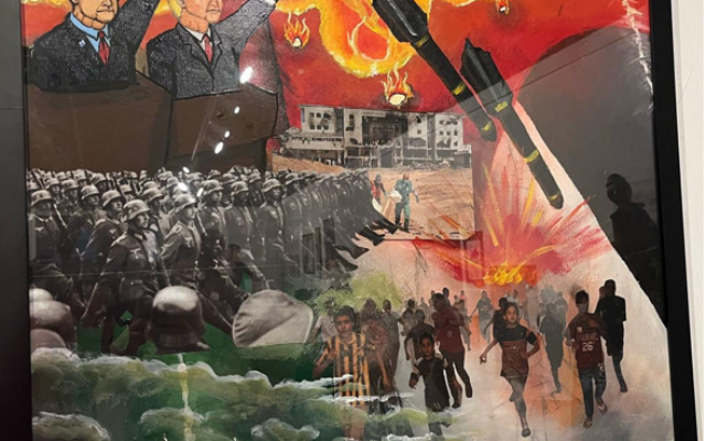 An art display by an Atlanta International School student of the war between Israel and Gaza sparked backlash in the Jewish Atlanta community. An art display by an Atlanta International School student of the war between Israel and Gaza sparked backlash in the Jewish Atlanta community.