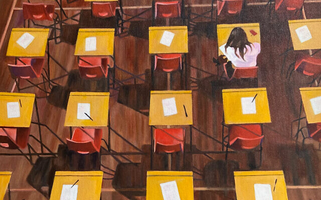 Kalmin’s “The Test” found a home at her daughter’s house.